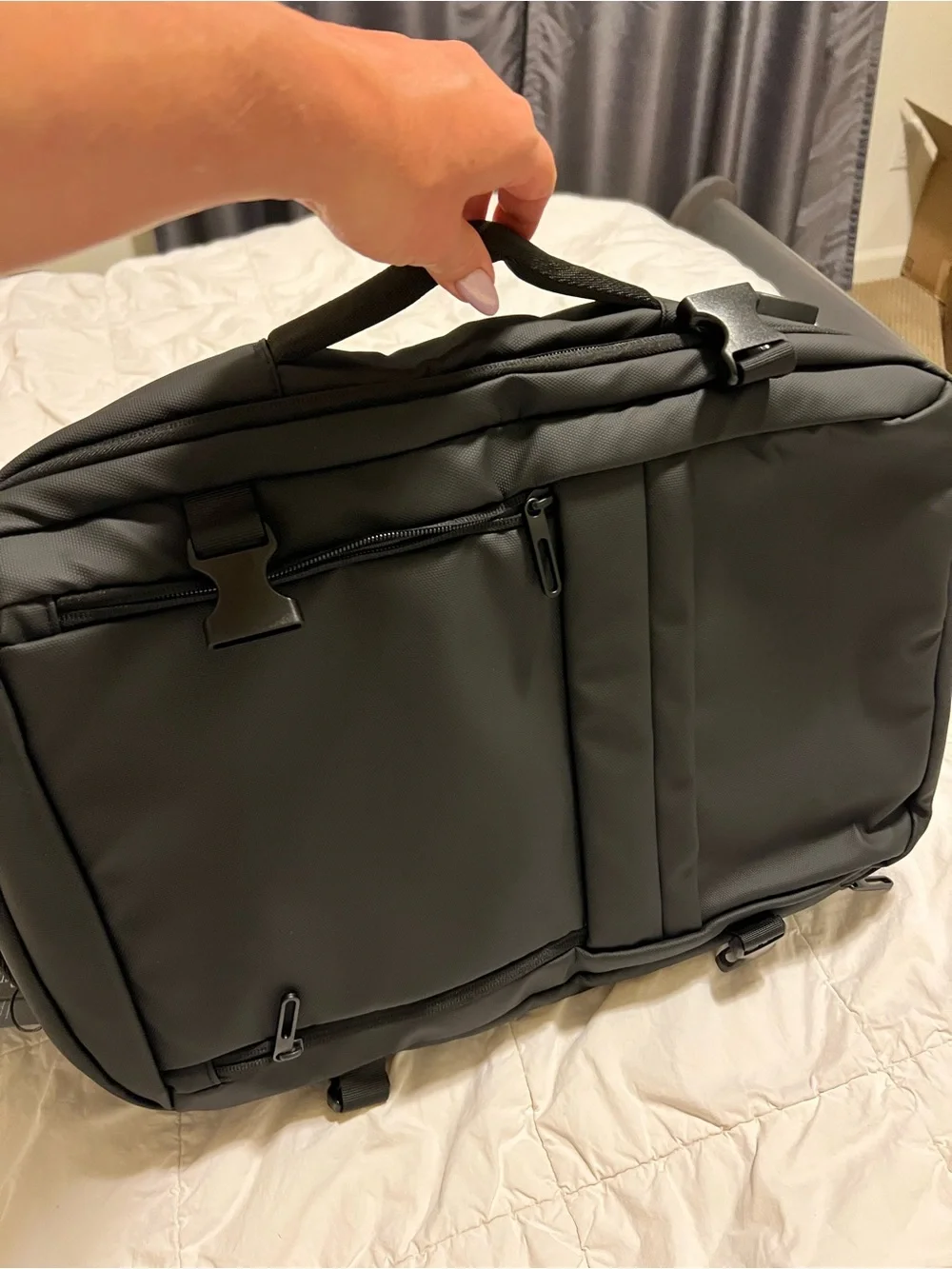 Minimal Black Everyday Men's/ women’s Backpack